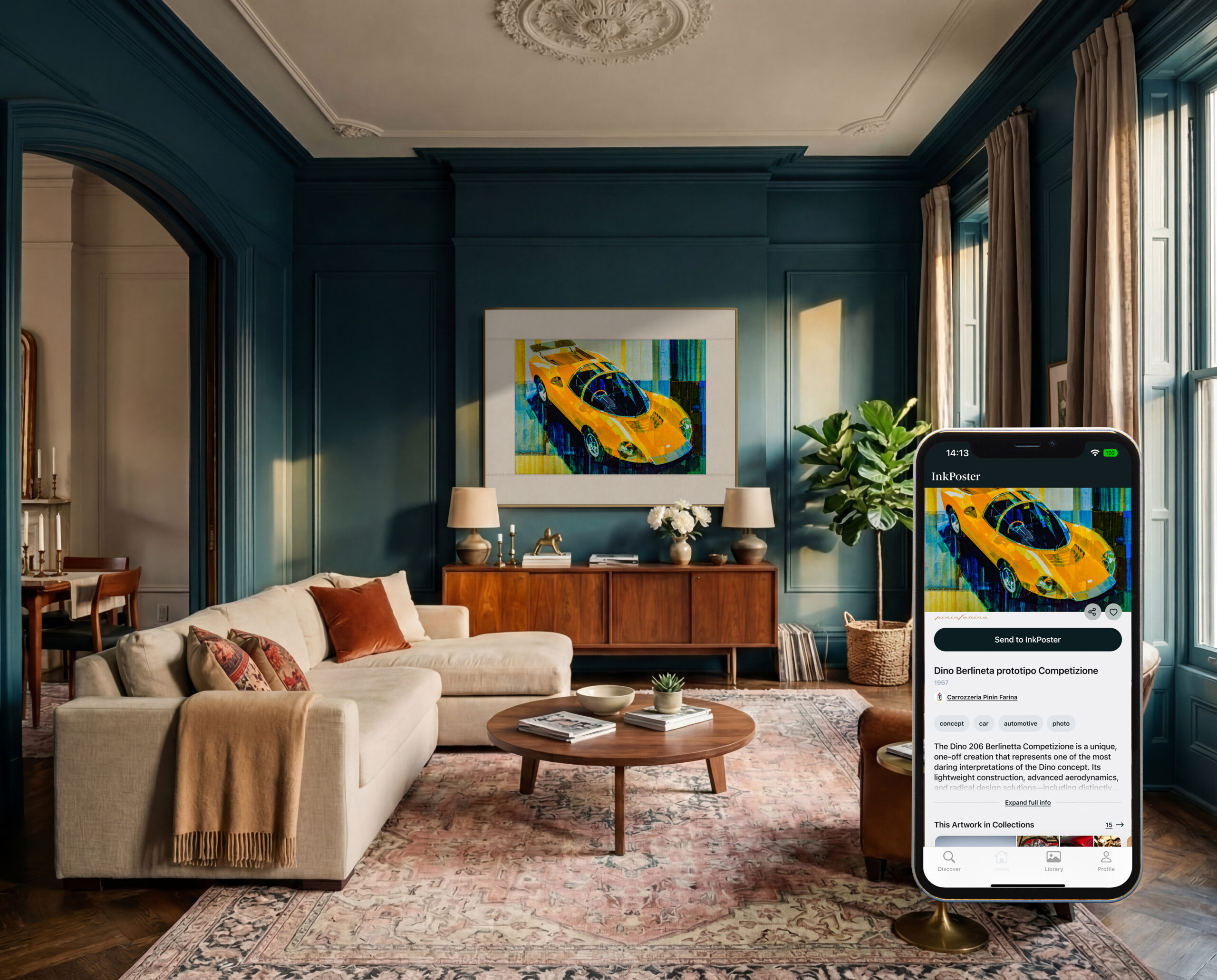 InkPoster Duna lifestyle met app